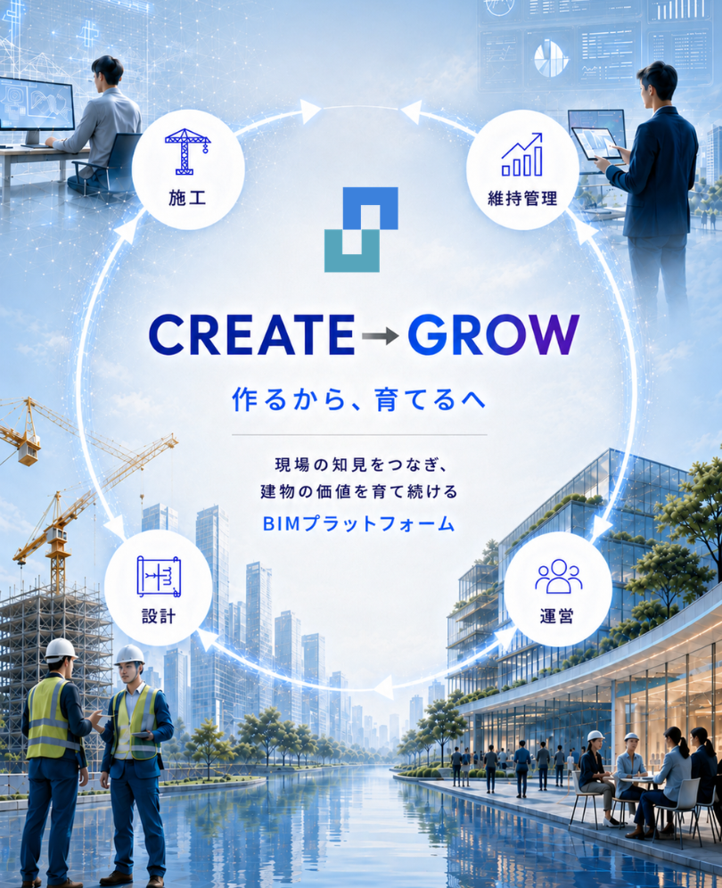 CREATE → GROW BIMプラットフォーム