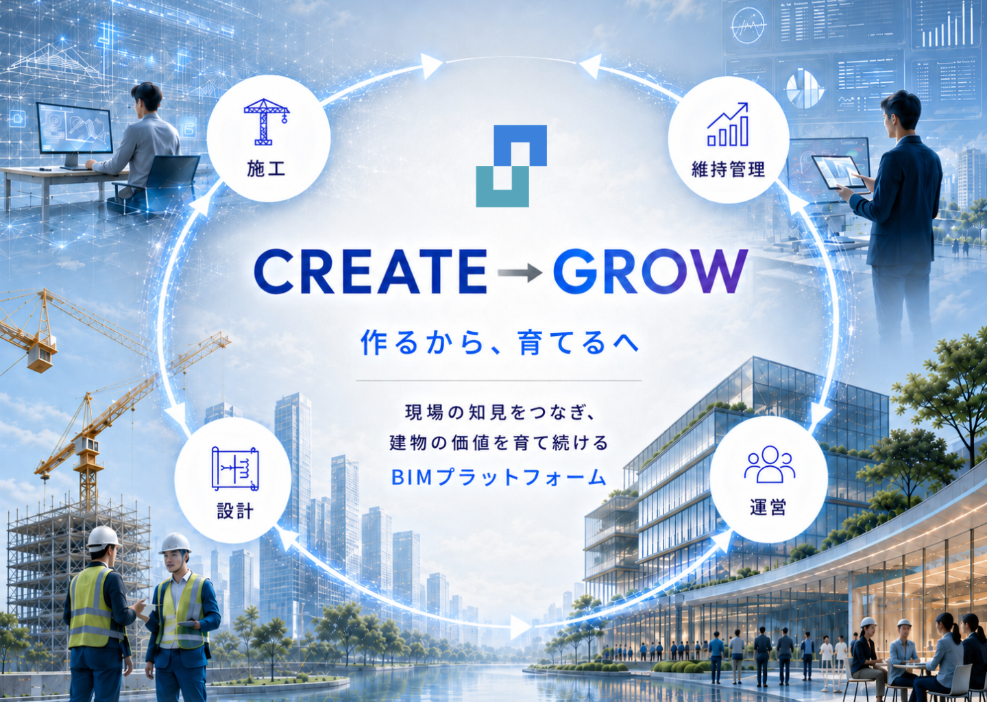 CREATE → GROW BIMプラットフォーム